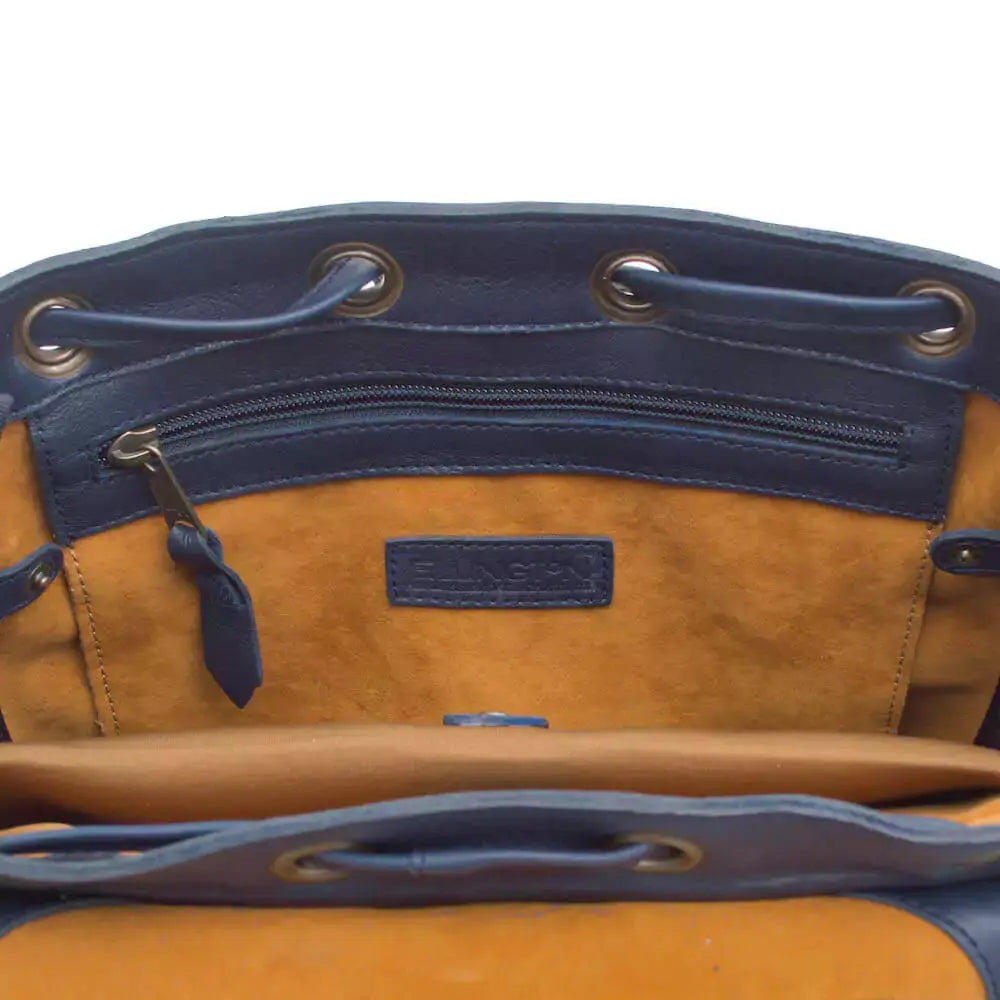 Ellington Leather Backpack by Mission Mercantile Leather Goods, handmade leather goods detail photo 39
