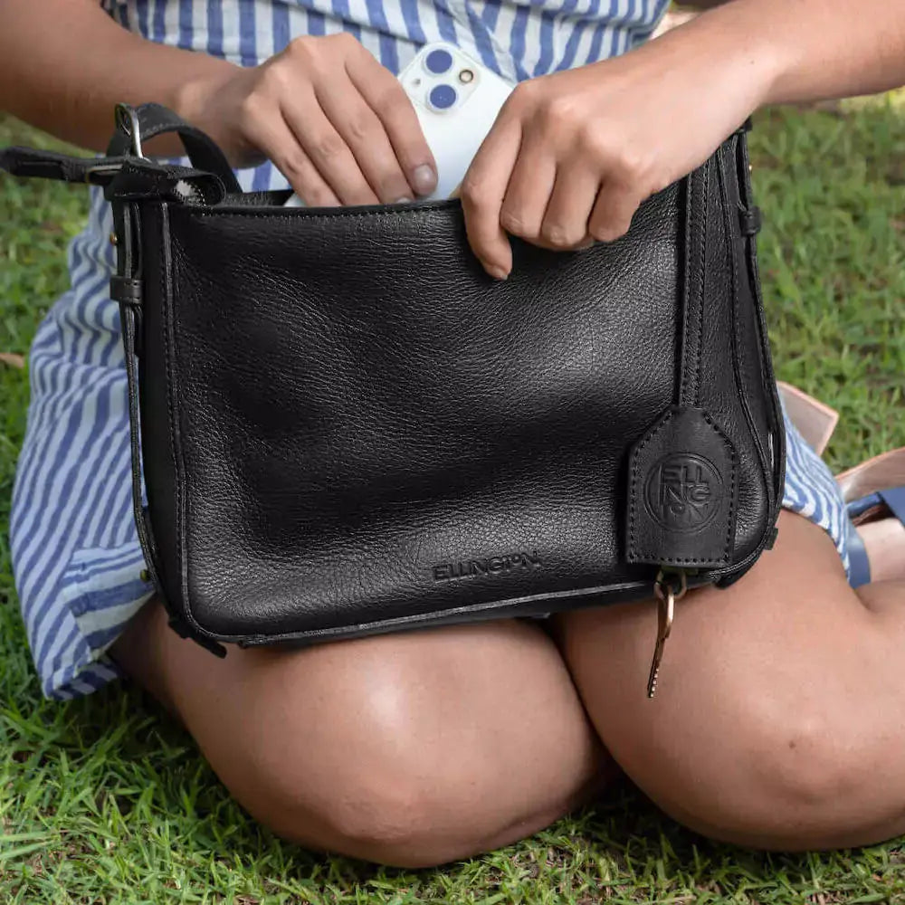 Ellington Leather Crossbody Purse Mission Mercantile Leather Goods