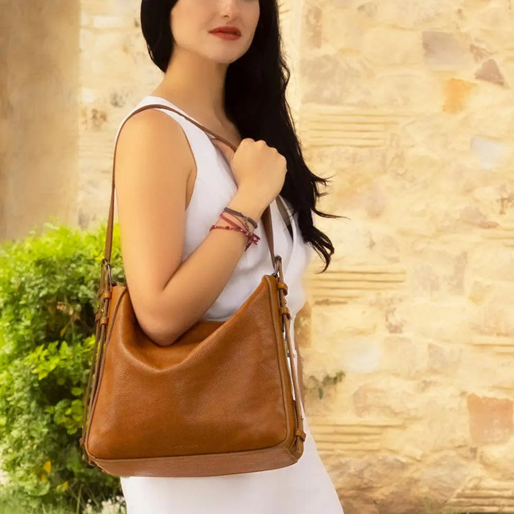 Ellington Leather Hobo by Mission Mercantile Leather Goods, handmade leather goods main product photo