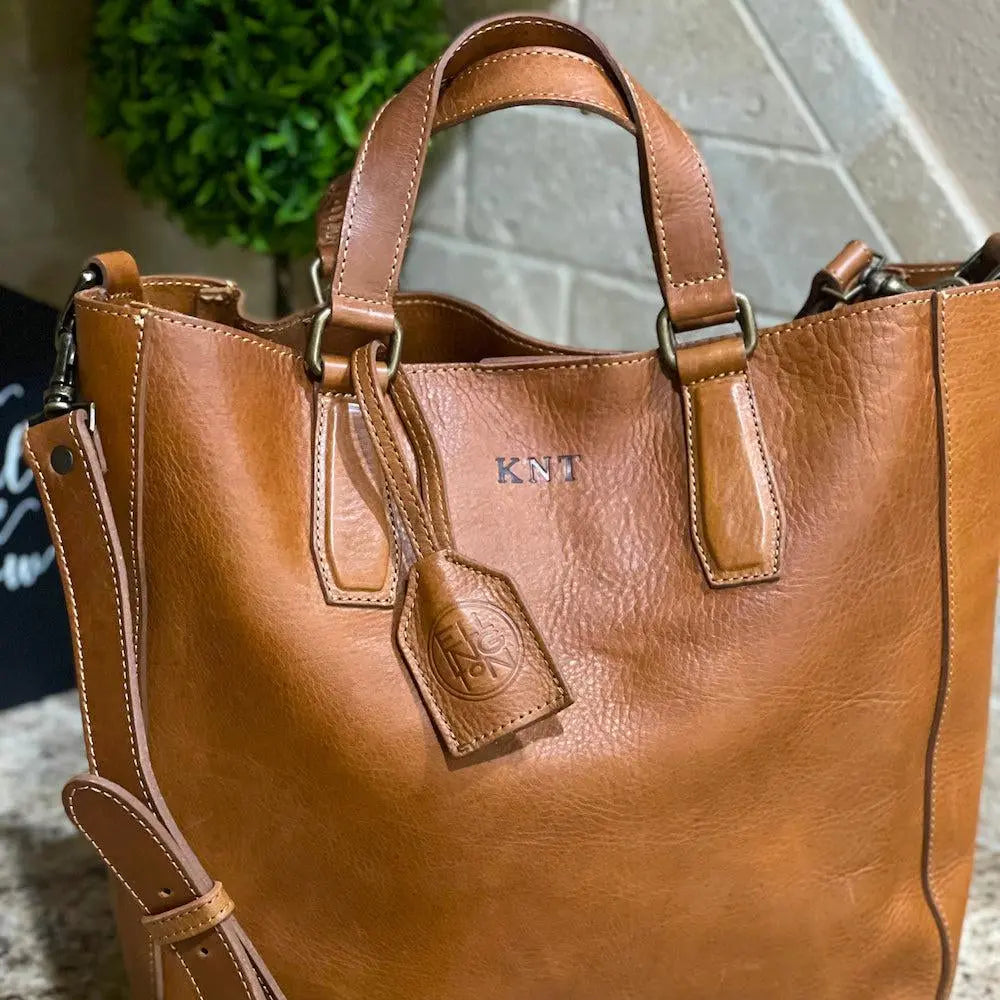 Ellington Leather Market Tote Mission Mercantile Leather Goods