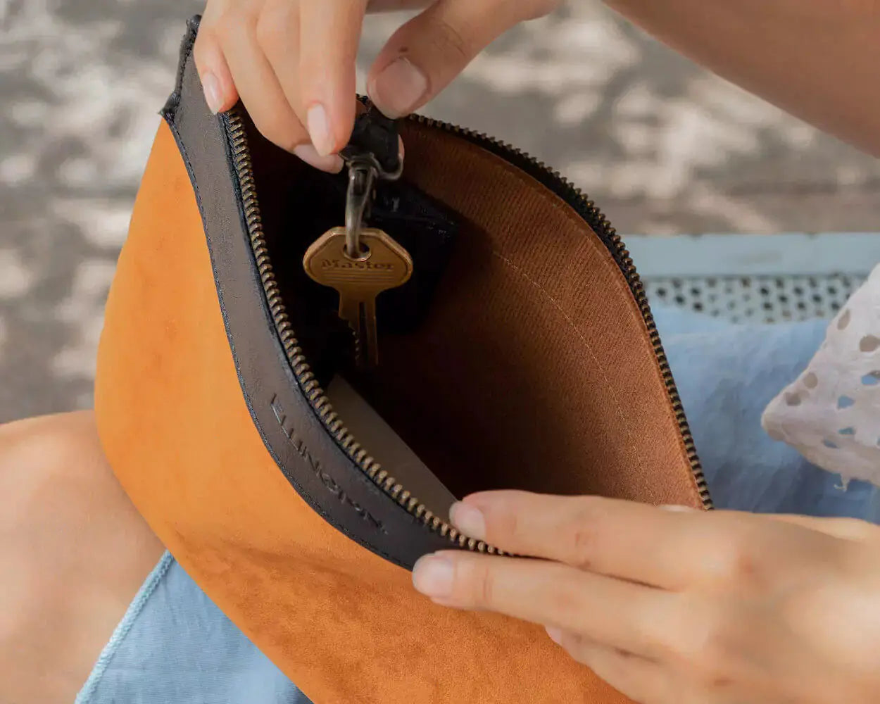Ellington Zippered Pouch Mission Mercantile Leather Goods