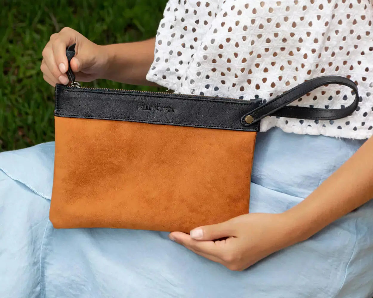 Ellington Zippered Pouch Mission Mercantile Leather Goods