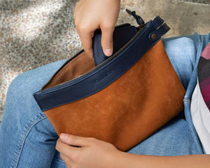 Ellington Zippered Pouch Mission Mercantile Leather Goods