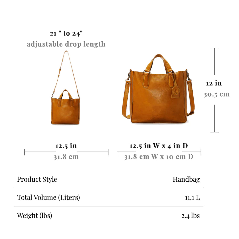 Ellington Leather Market Tote by Mission Mercantile Leather Goods, handmade leather goods detail photo 12