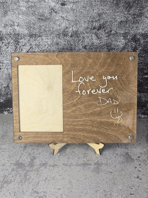 Engraved Handwriting Frame EverLee Creations