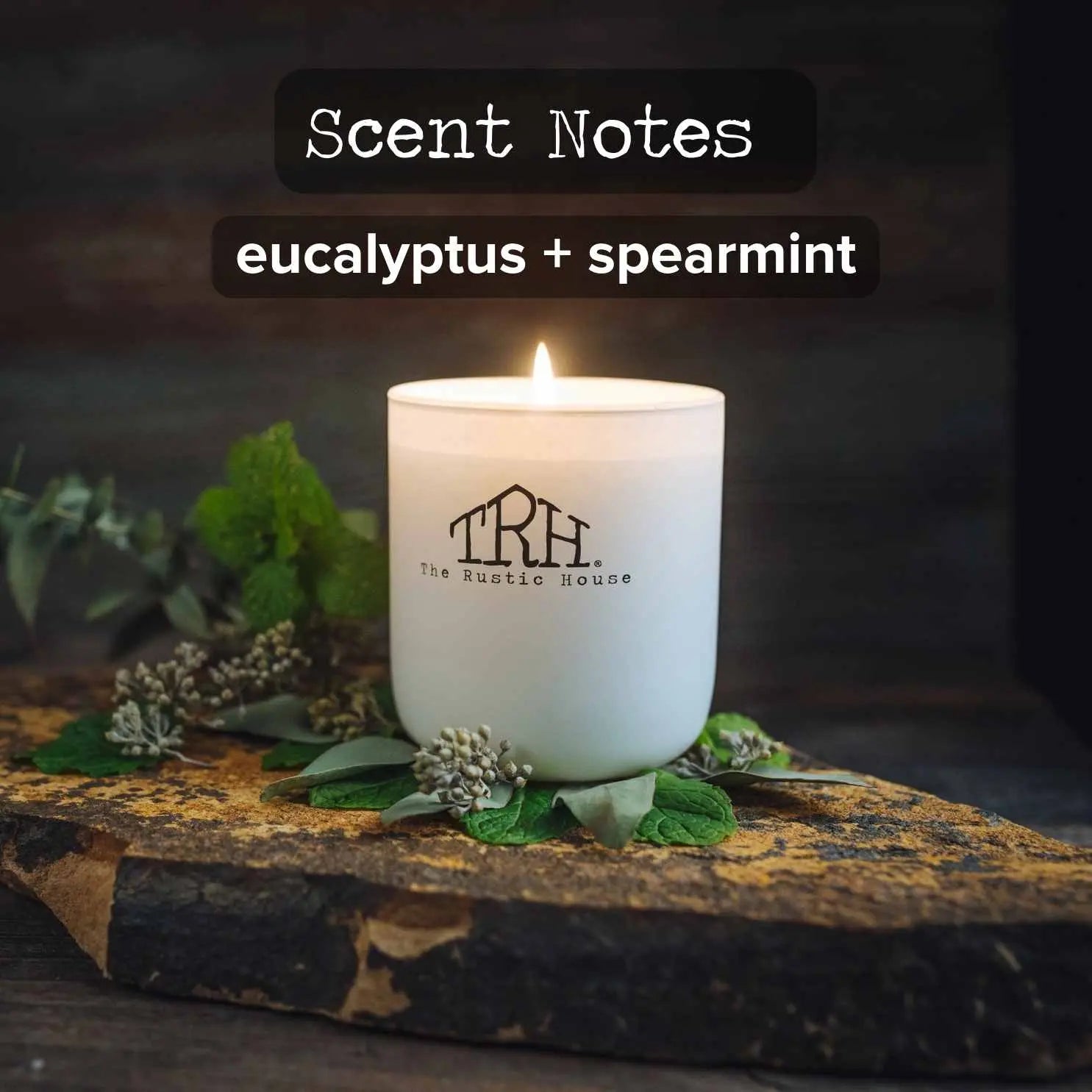 Eucalyptus + Spearmint Candle The Rustic House