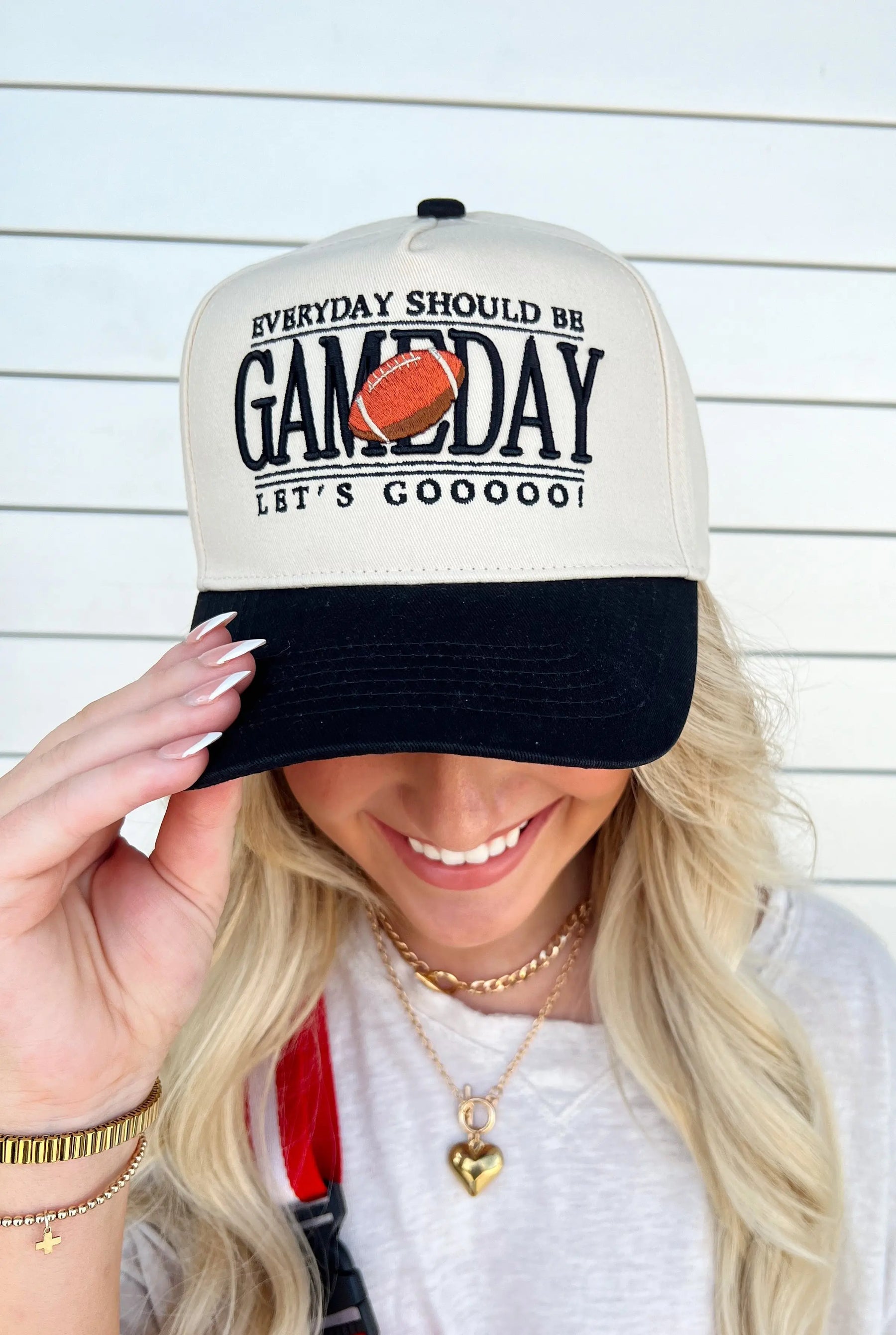 Everyday Should Be Gameday - Black Vintage Trucker Hat KenzKustomz