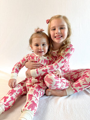 Hot Pink Bow | Two-Piece Pajama Set by Boosh Baby image 6