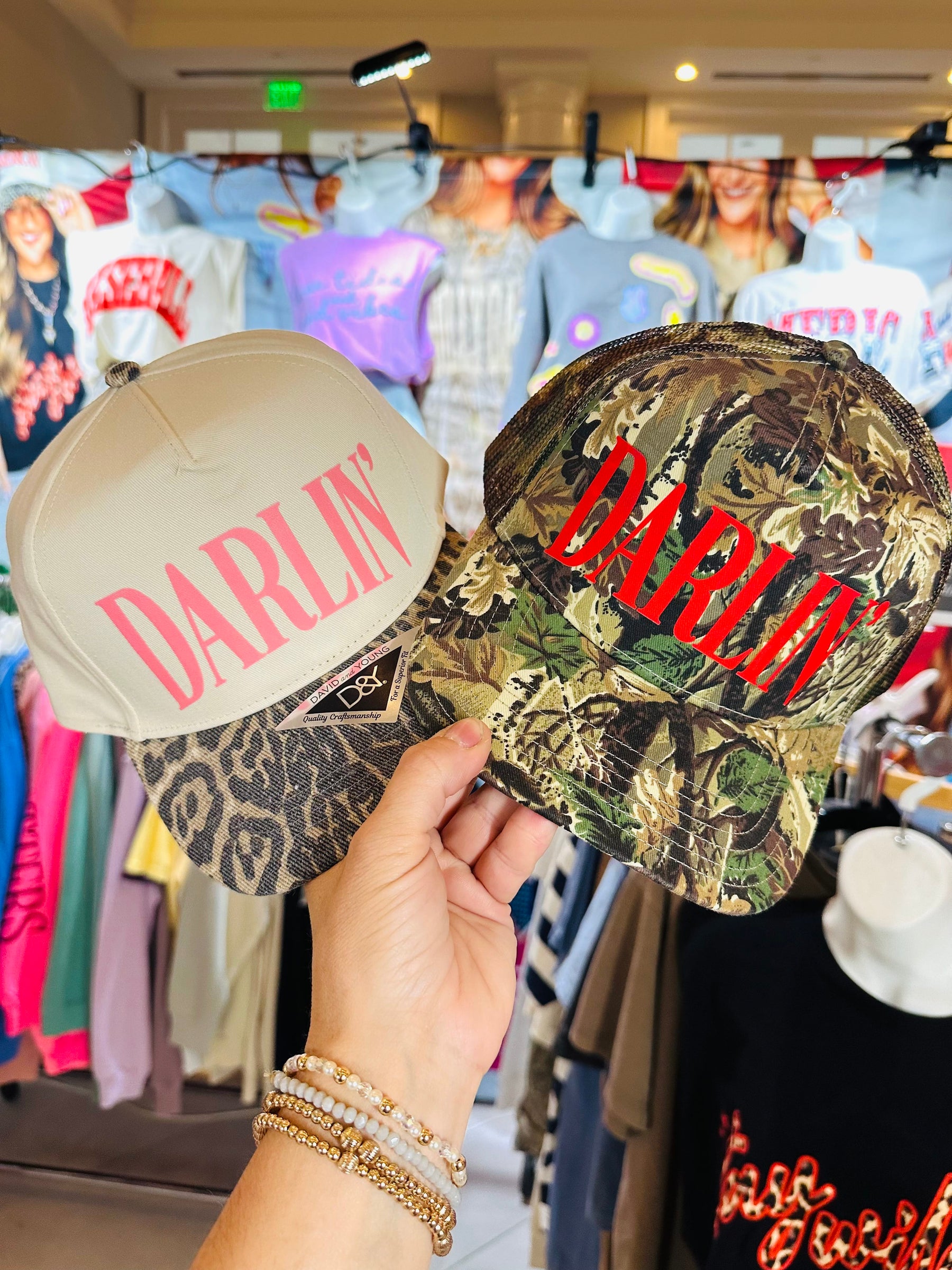 Darlin' Pink Washed Leopard Trucker Hat