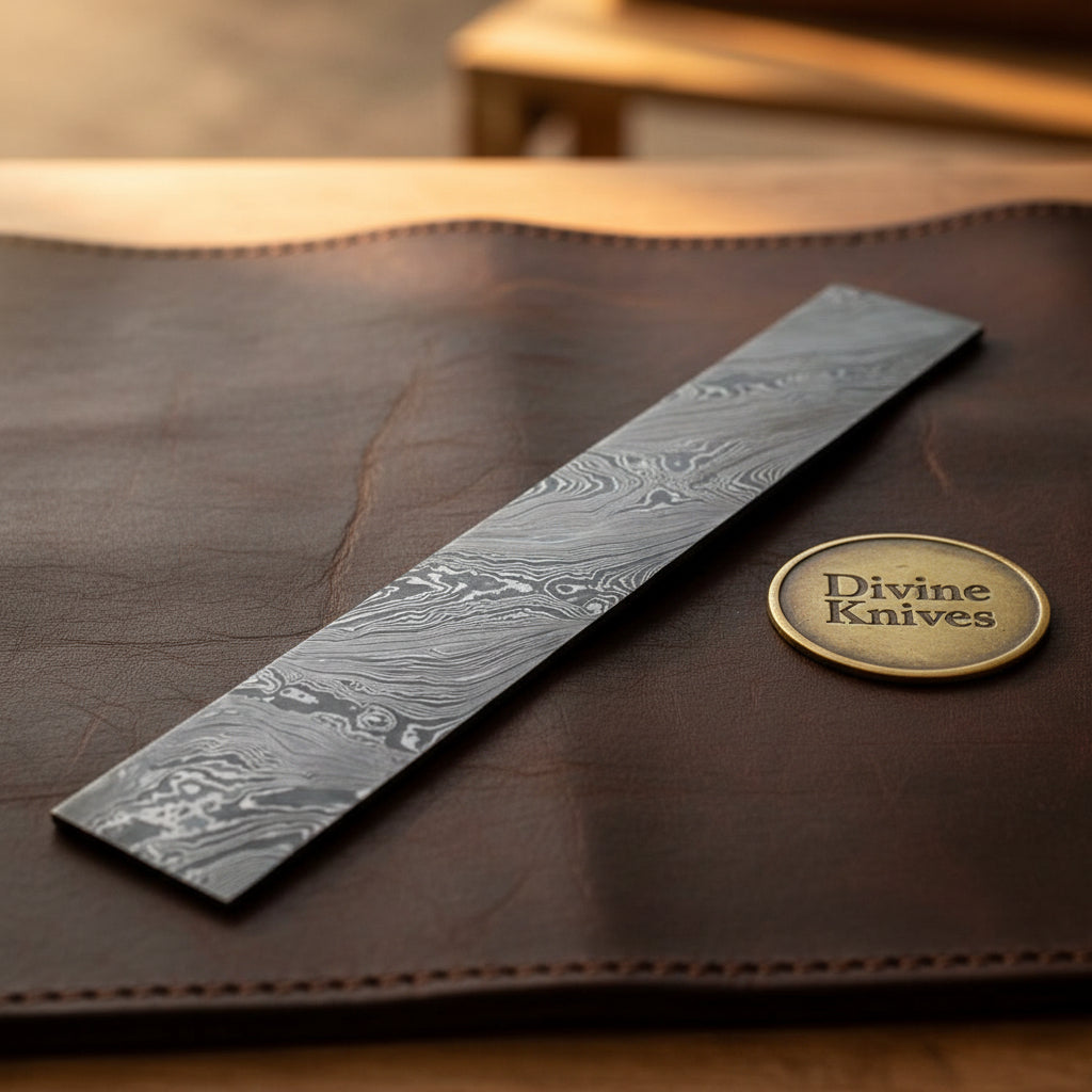 Hand Forged Steel Billet Bar by Divine Knives — detail view 2