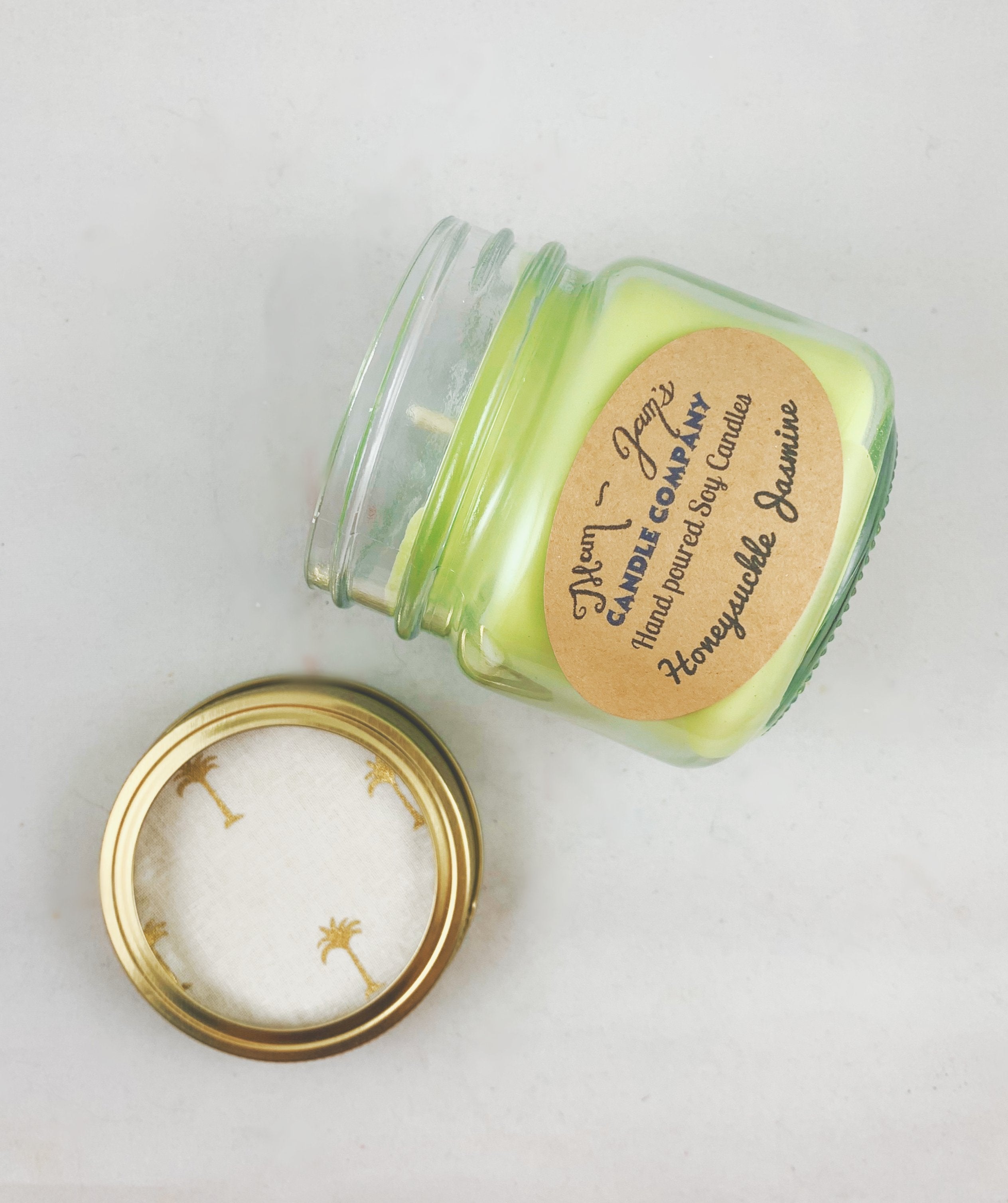 Honeysuckle Jasmine soy candle and wax melts by Mam Jam’s Candle Company