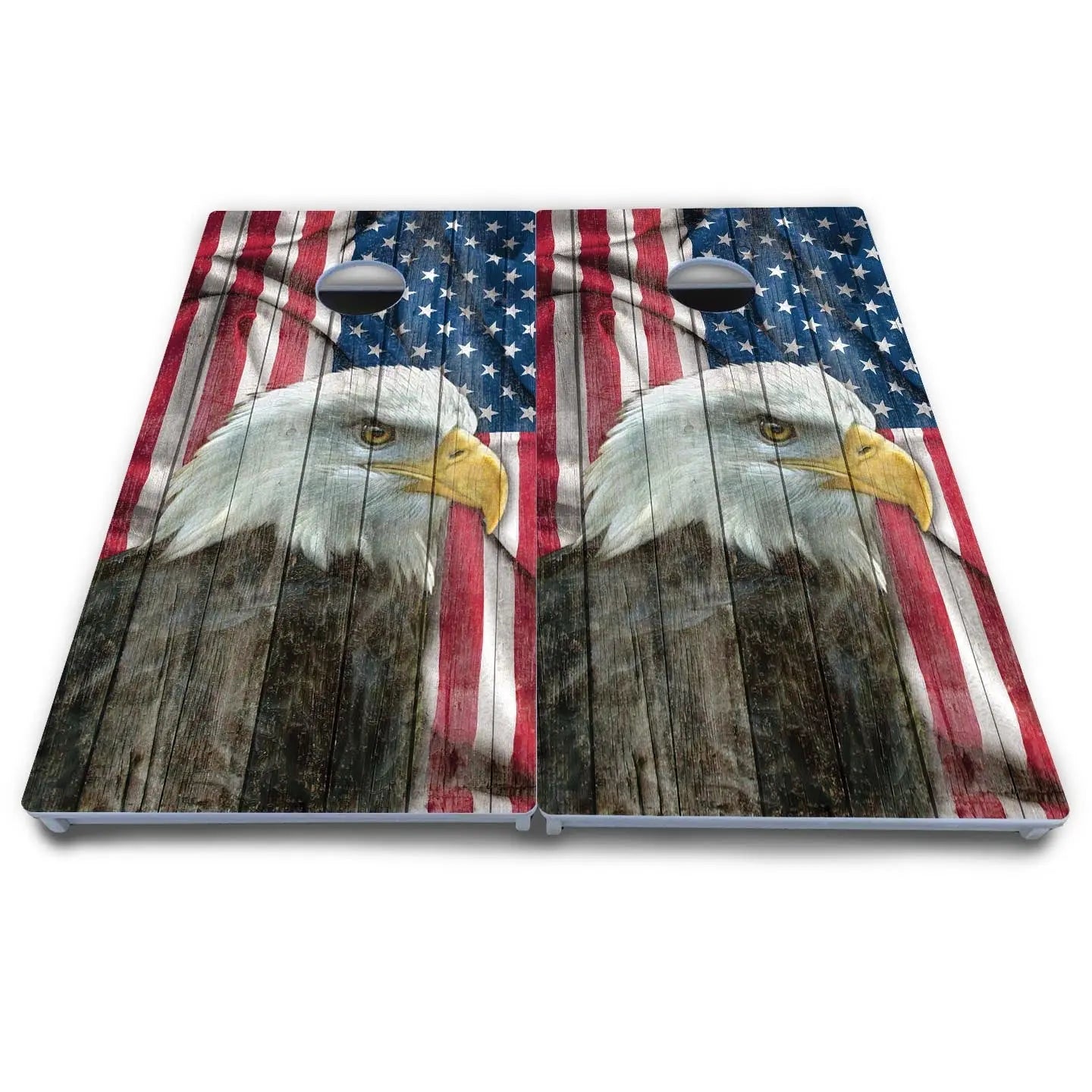 Faded Eagle Flag Cornhole Boards - All Weather Series