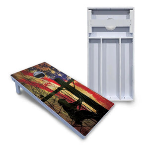 Faded Lineman Cornhole Boards - All Weather Series Cornhole Solutions