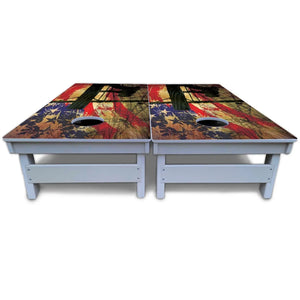 Faded Lineman Cornhole Boards - All Weather Series Cornhole Solutions
