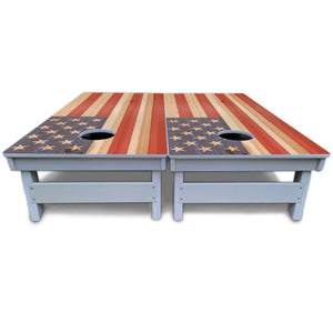 Faded Texas & American Cornhole Boards - All Weather Series Cornhole Solutions
