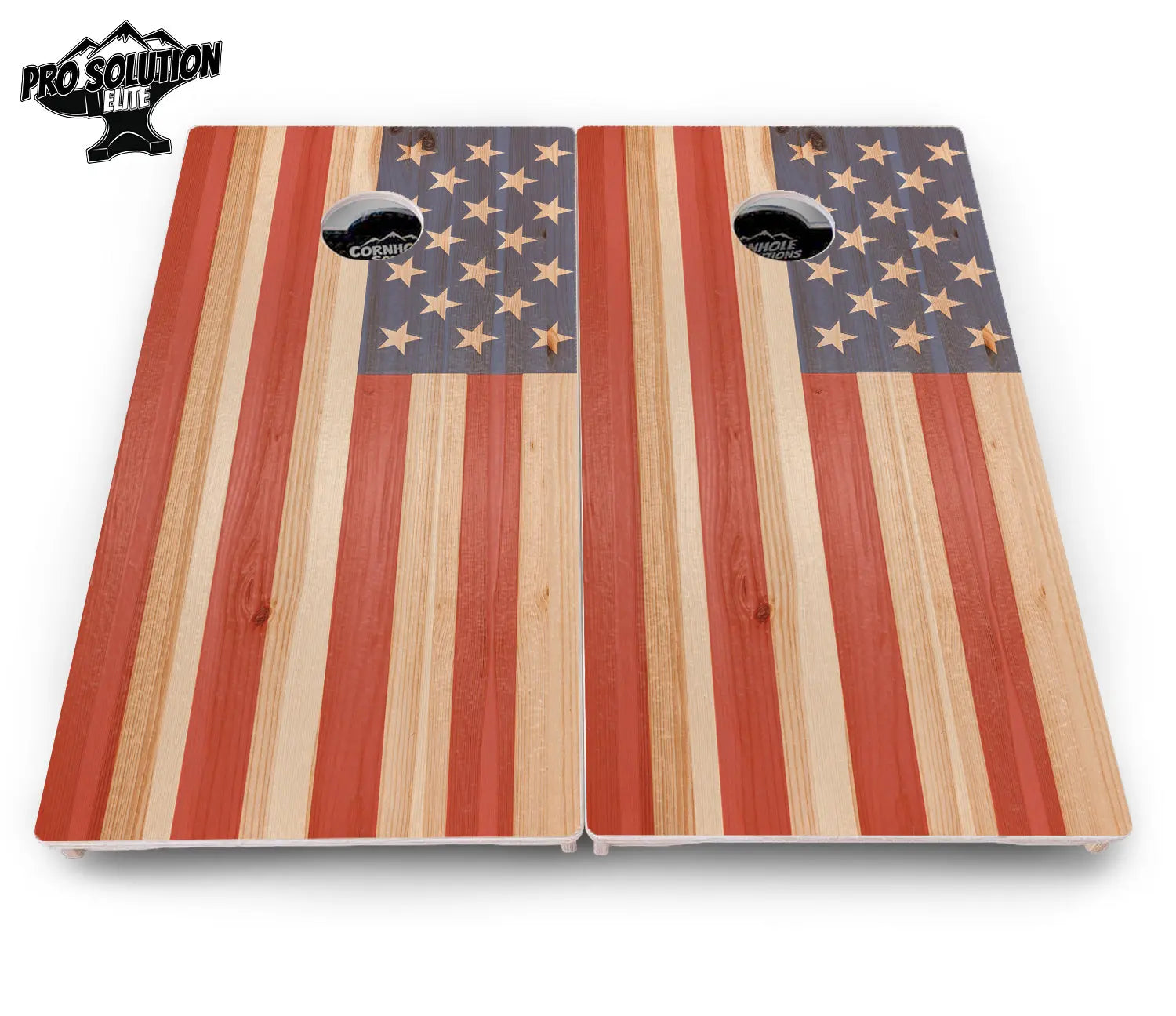 Faded Texas & American Flag Cornhole Boards - Pro Solution Elite Series Cornhole Solutions