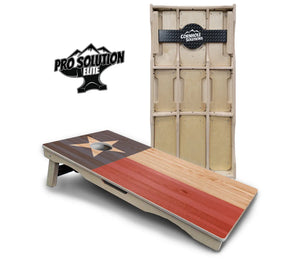 Faded Texas & American Flag Cornhole Boards - Pro Solution Elite Series Cornhole Solutions
