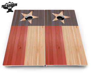 Faded Texas & American Flag Cornhole Boards - Pro Solution Elite Series Cornhole Solutions