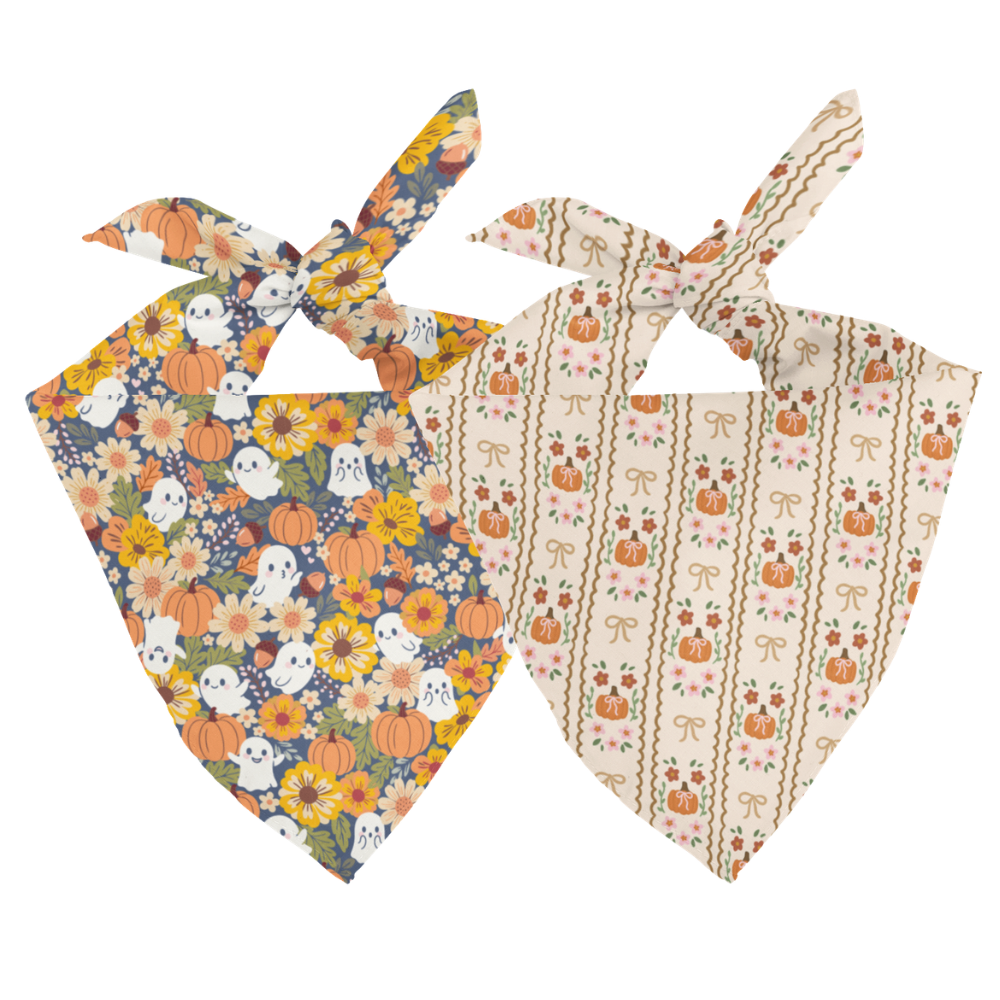 Fall Crochet Reversible Dog Bandana by Dog Bandana Co.
