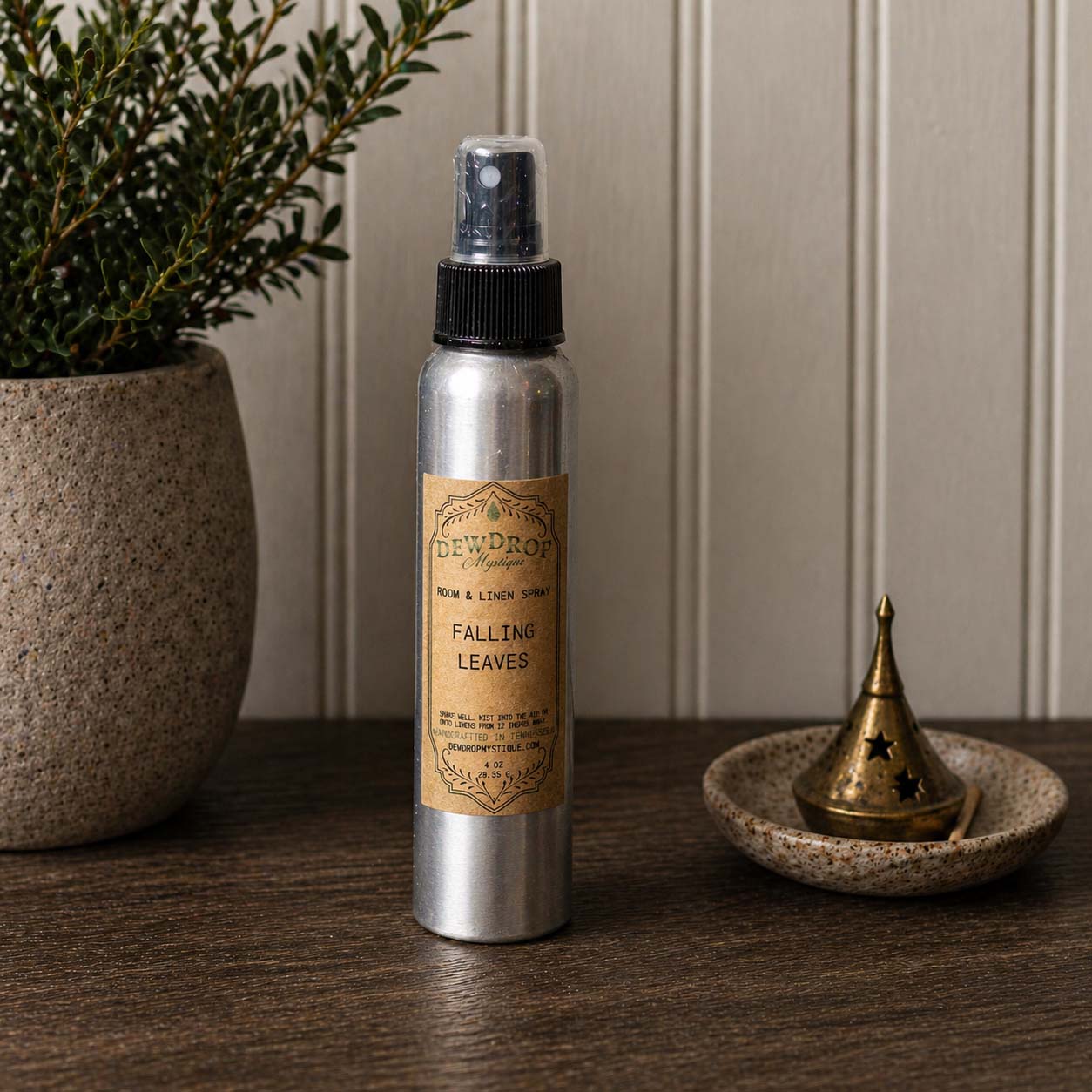 Falling Leaves Room Spray by Dewdrop Mystique LLC, scented candle main product photo