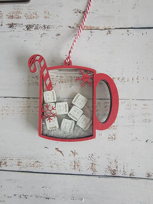 Family Christmas Ornament Hot Chocolate Edition EverLee Creations