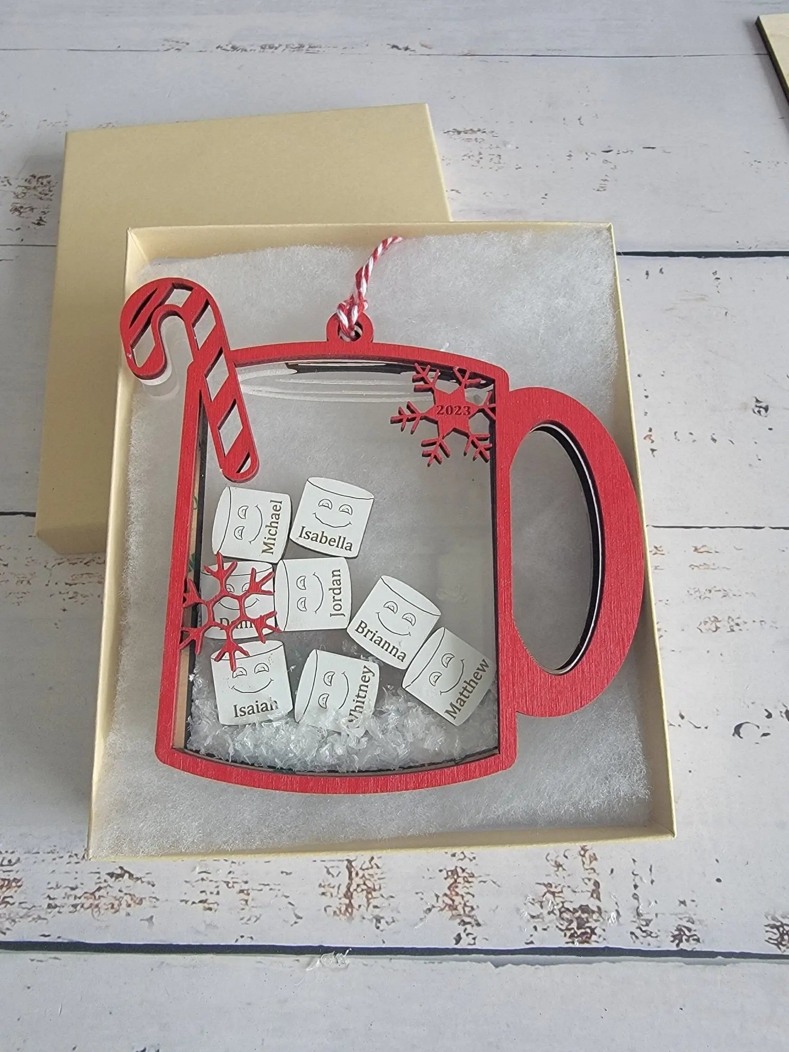 Family Christmas Ornament Hot Chocolate Edition EverLee Creations