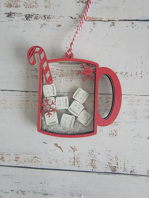 Family Christmas Ornament Hot Chocolate Edition EverLee Creations