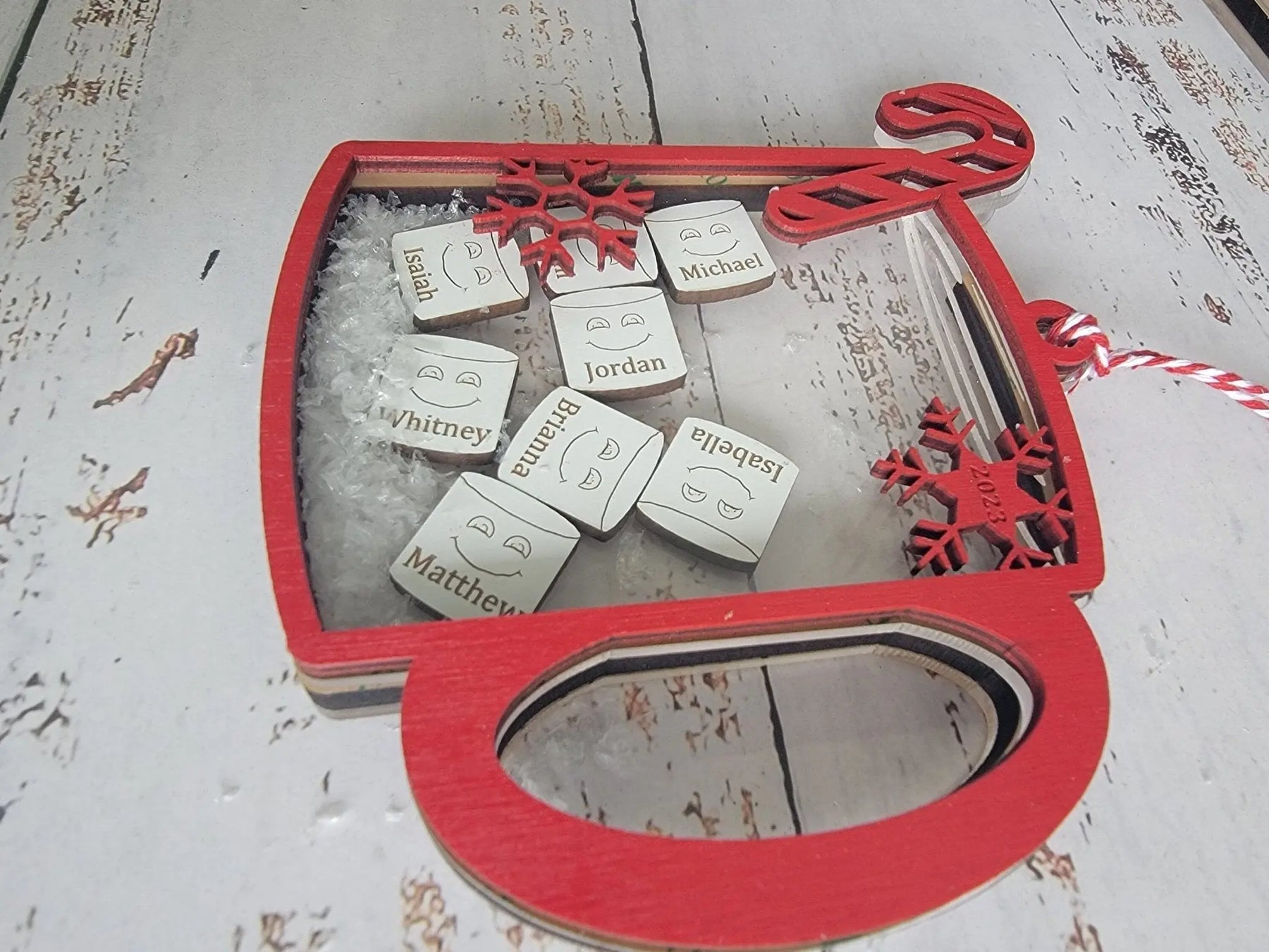 Family Christmas Ornament Hot Chocolate Edition EverLee Creations