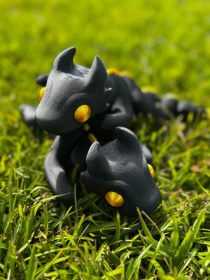Fantasy Dragon 3D Printed Fidget Toy | Large Sensory Toy by Mushroom Lady Co, paper gift detail photo 8