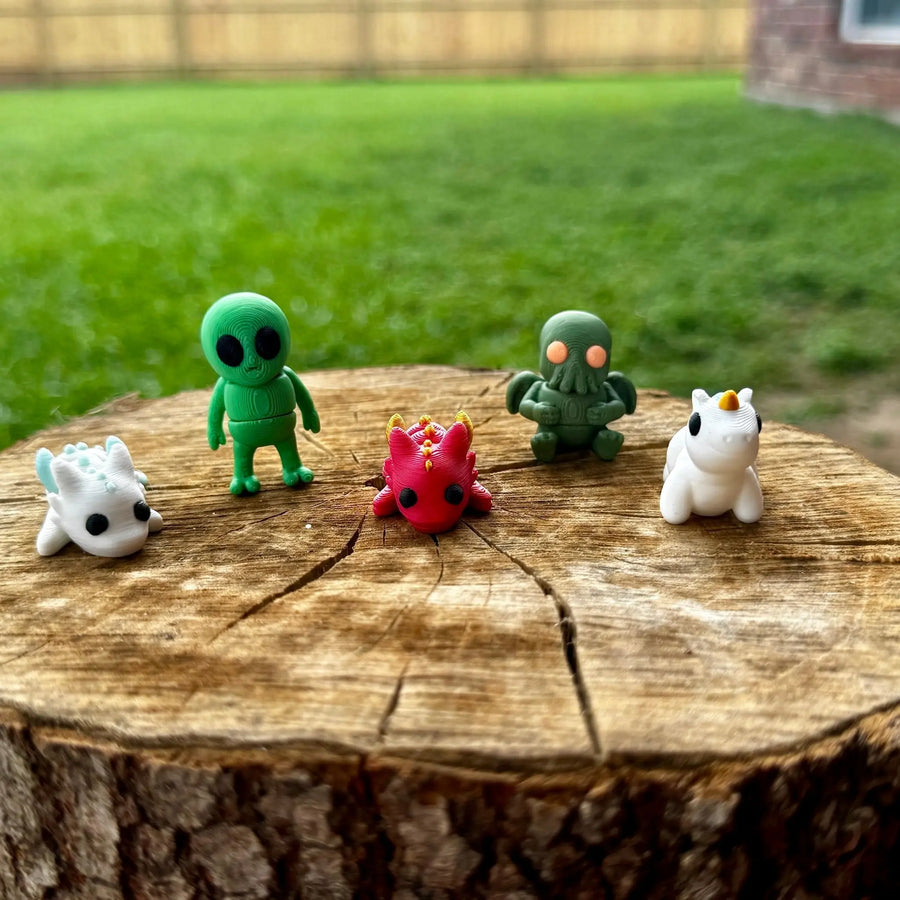 Fantasy Friends Mini Fidget Toy Bundle | 3D Printed Fantasy Toys