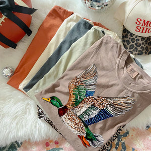 Faux Rhinestone Mallard Duck Southern Backroad Tees LLC
