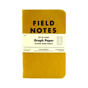 Field Notes Graph Paper Notebook Set of Three