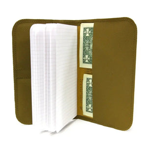 Field Notes Wallet by Recycled Firefighter, handmade leather goods detail photo 11