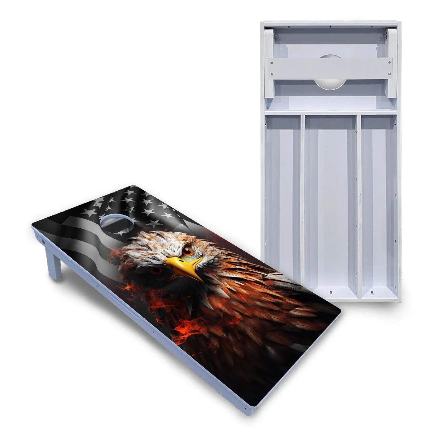 Fire Eagle Cornhole Boards - All Weather Series by Cornhole Solutions, custom cornhole board main product photo