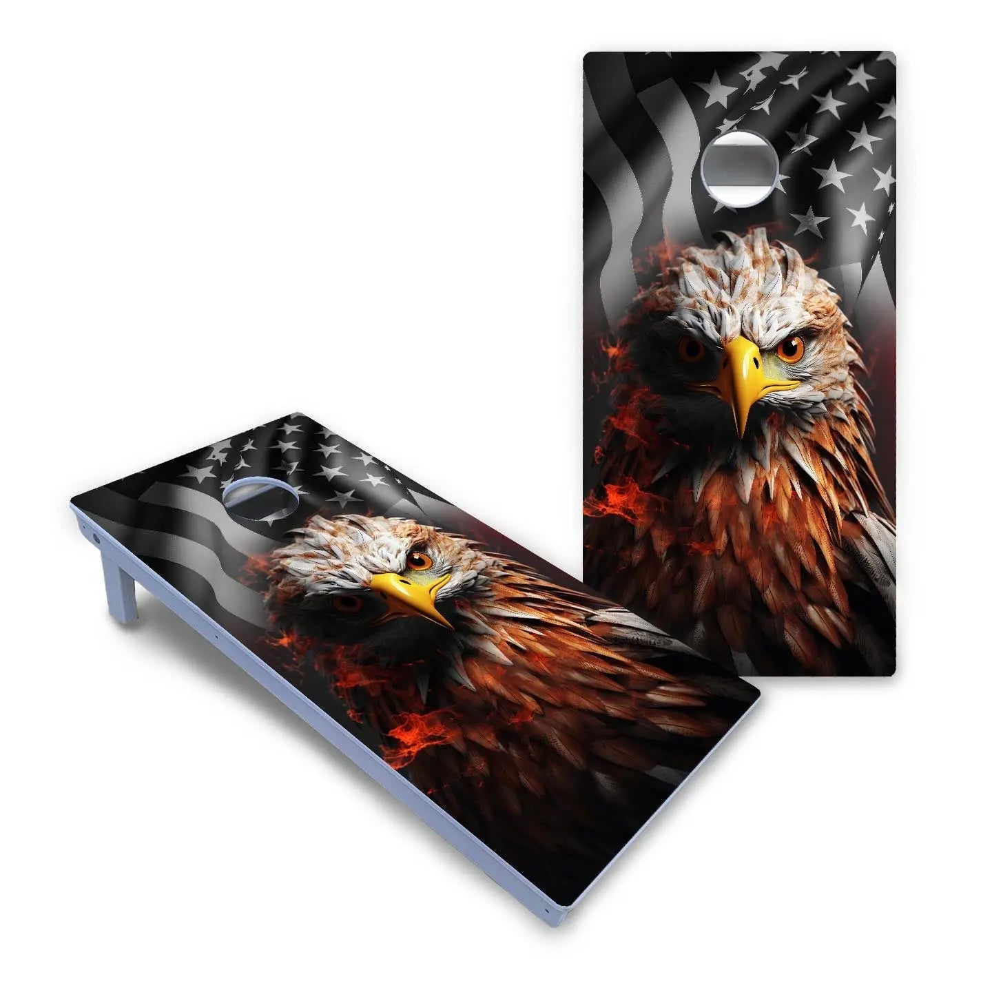 Fire Eagle Cornhole Boards - All Weather Series by Cornhole Solutions, custom cornhole board detail photo 2