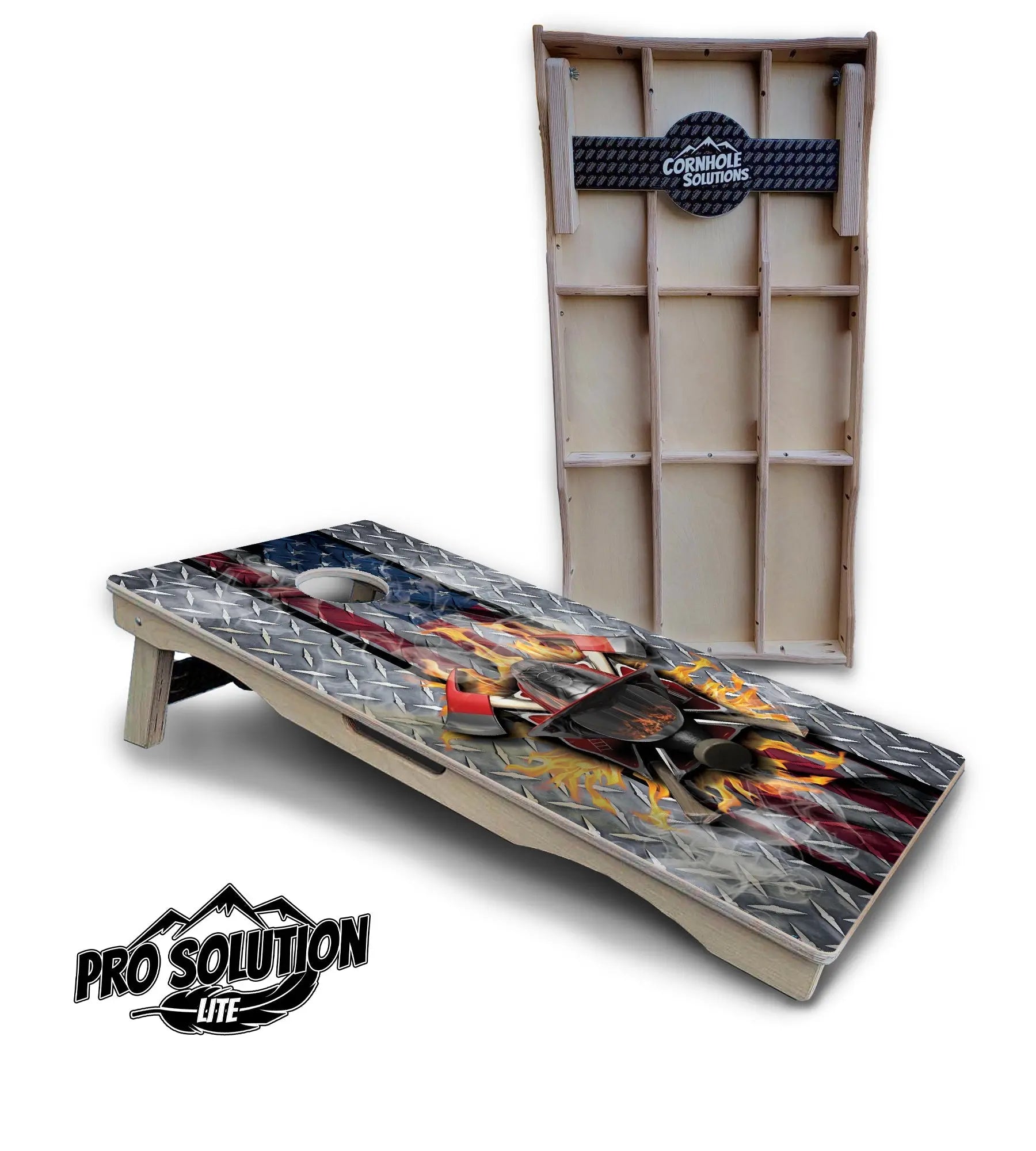 Fire Fighter Cornhole Boards - Pro Solution Lite Series Cornhole Solutions