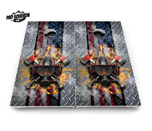 Fire Fighter Cornhole Boards - Pro Solution Lite Series Cornhole Solutions