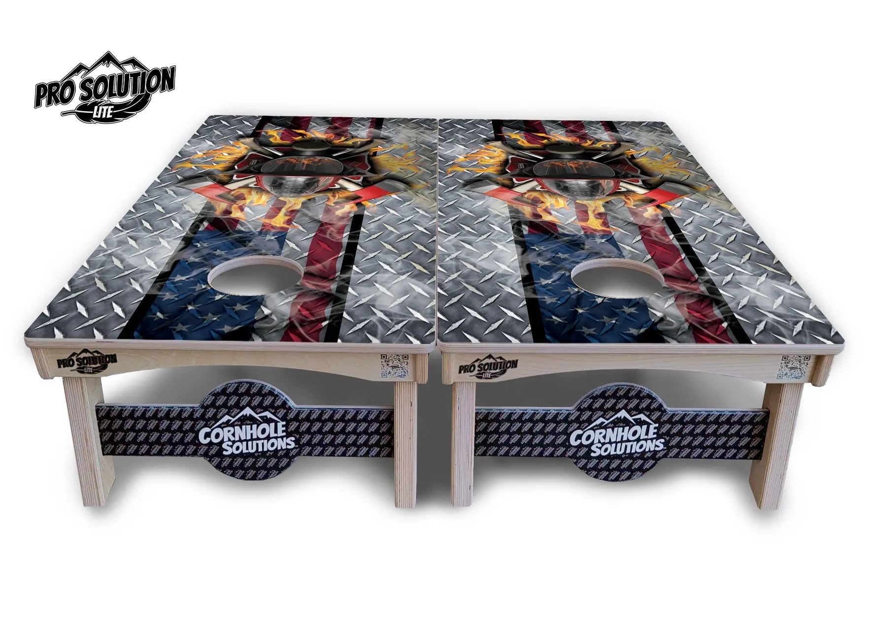 Fire Fighter Cornhole Boards - Pro Solution Lite Series Cornhole Solutions