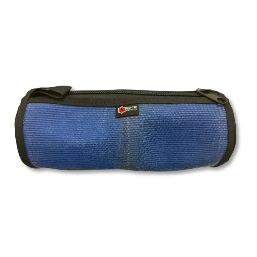 Fire Hose Dopp Kit by Recycled Firefighter, handmade leather goods detail photo 2