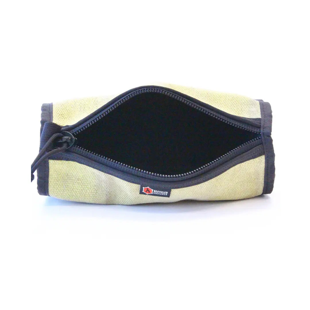 Fire Hose Dopp Kit by Recycled Firefighter, handmade leather goods detail photo 11