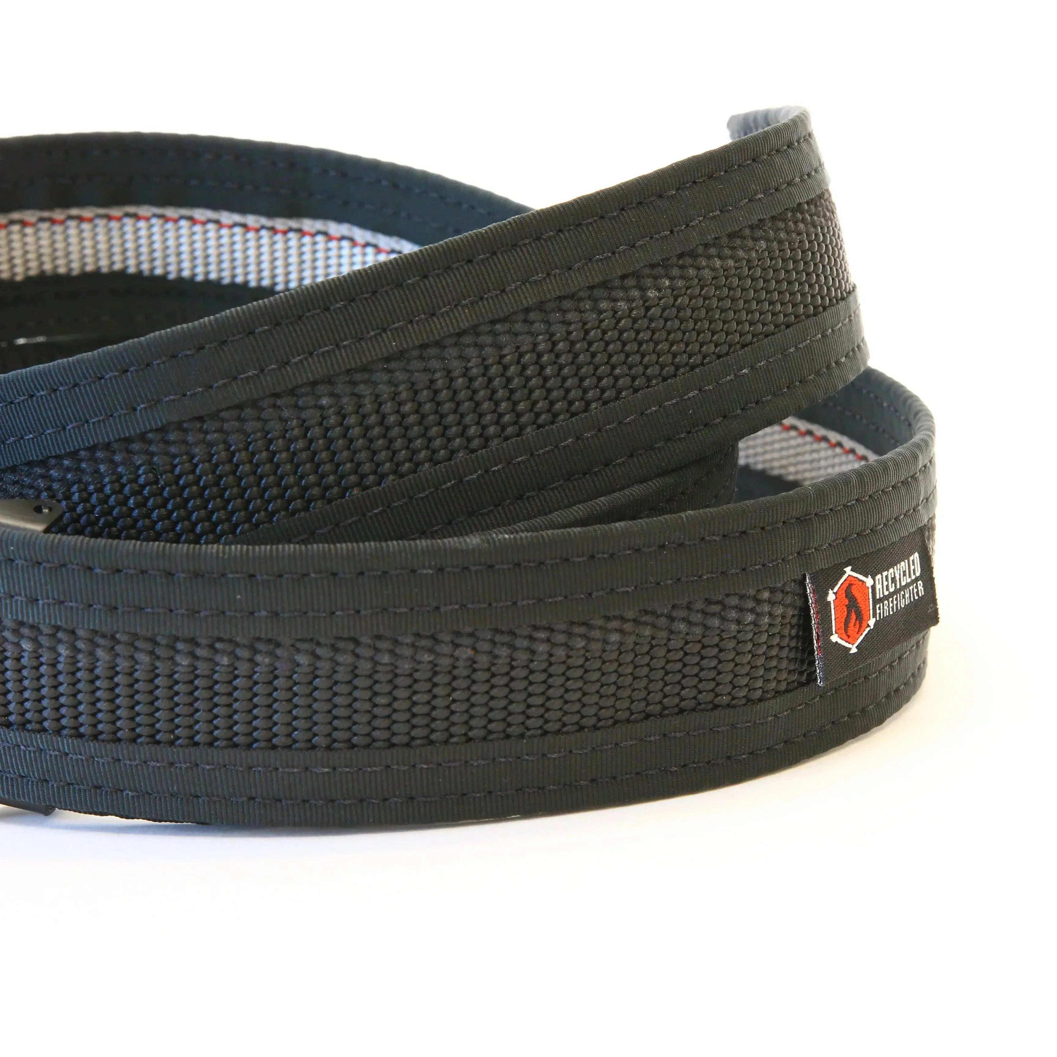 Fire Hose EDC Belt by Recycled Firefighter, handmade leather goods main product photo