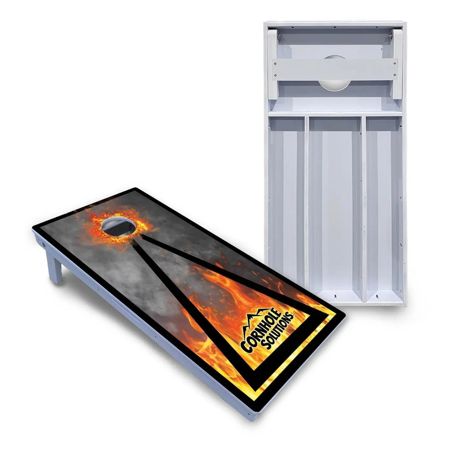 Fire Triangle CS Logo Cornhole Boards - All Weather Series Cornhole Solutions