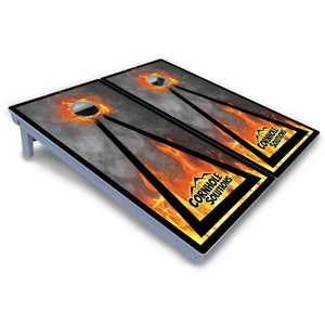 Fire Triangle CS Logo Cornhole Boards - All Weather Series Cornhole Solutions