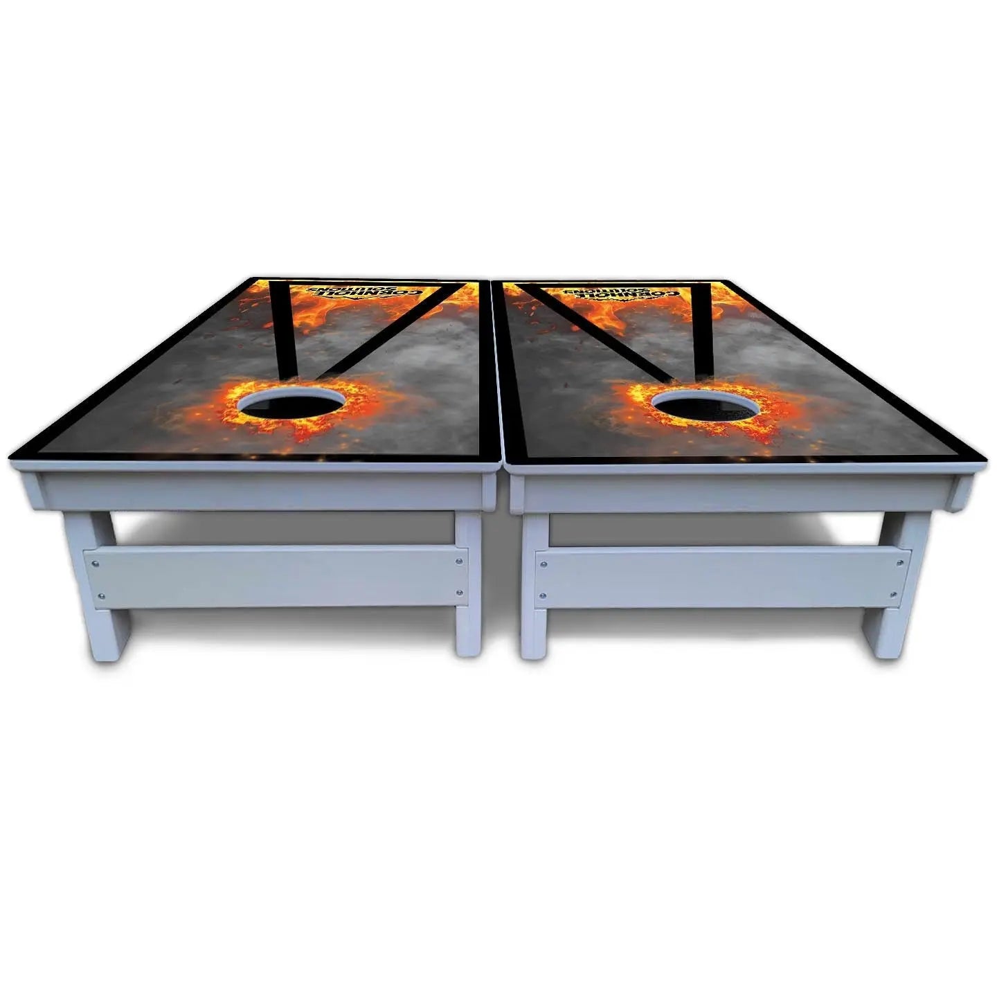 Fire Triangle CS Logo Cornhole Boards - All Weather Series Cornhole Solutions