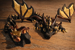 FireStorm Dragon with Wings – Articulated 3D Printed Dragon by Saber 3D by The Tween Space, paper gift detail photo 2