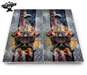 Firefighter Cornhole Boards - Pro Solution Elite Series Cornhole Solutions
