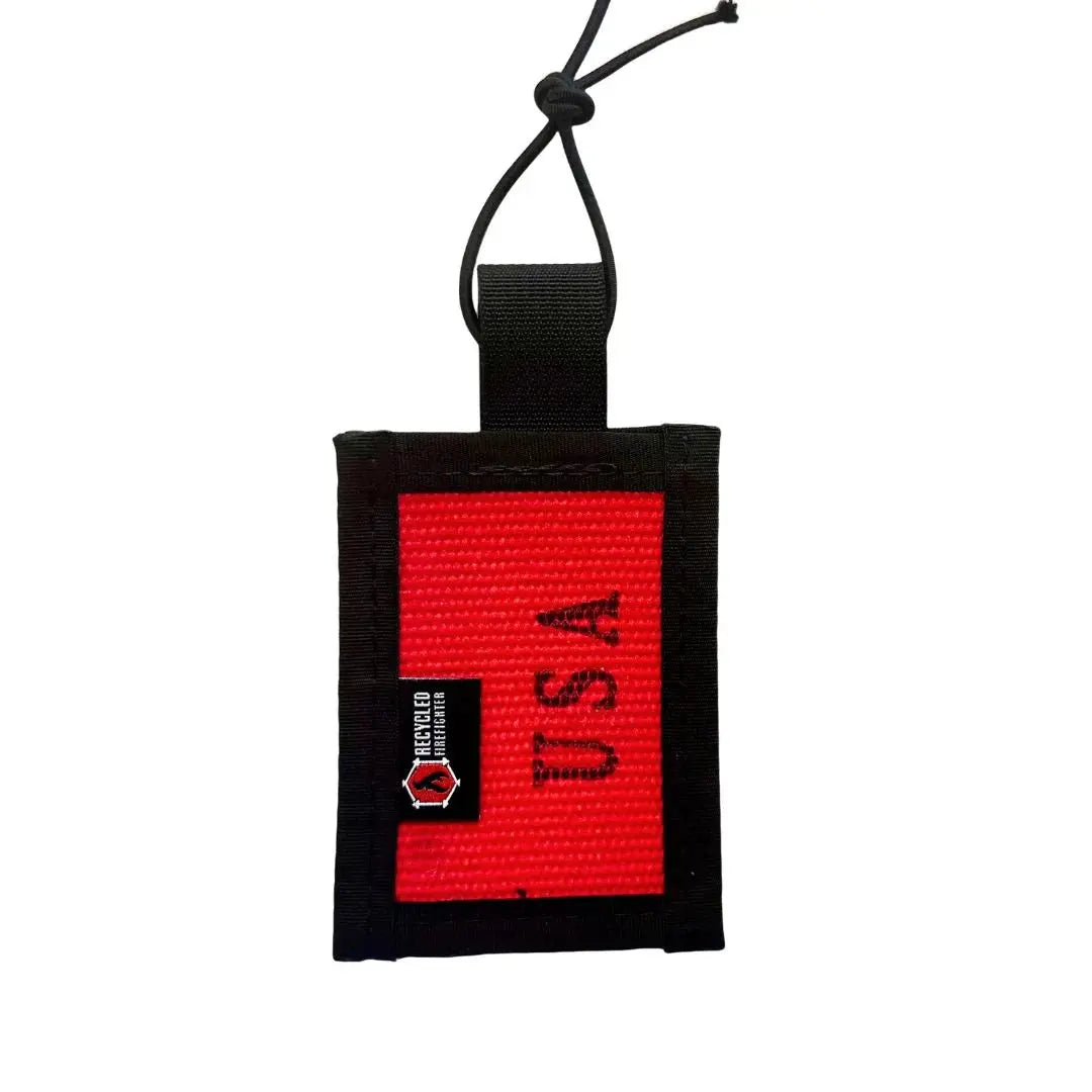Firehose Luggage Tag Recycled Firefighter
