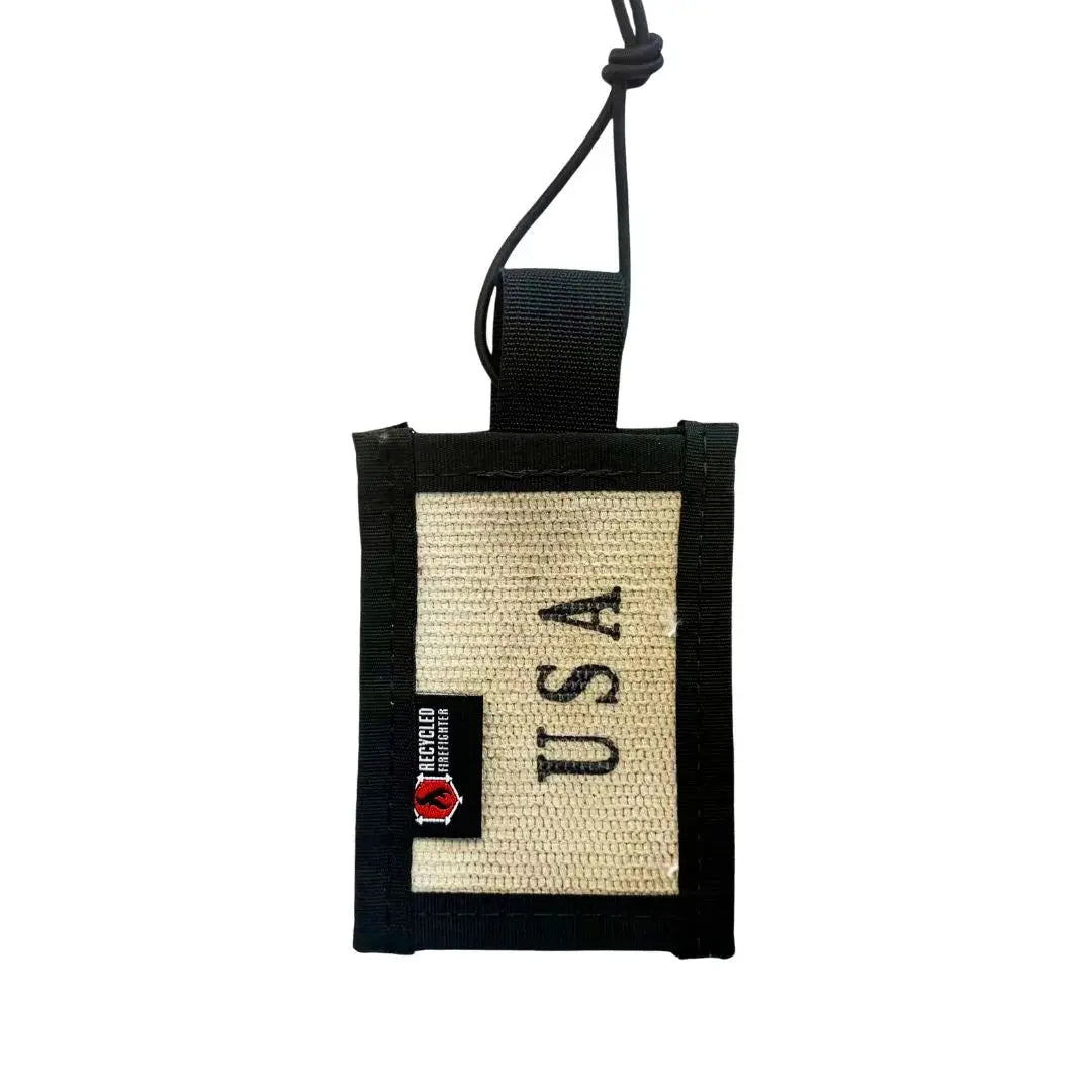 Firehose Luggage Tag Recycled Firefighter