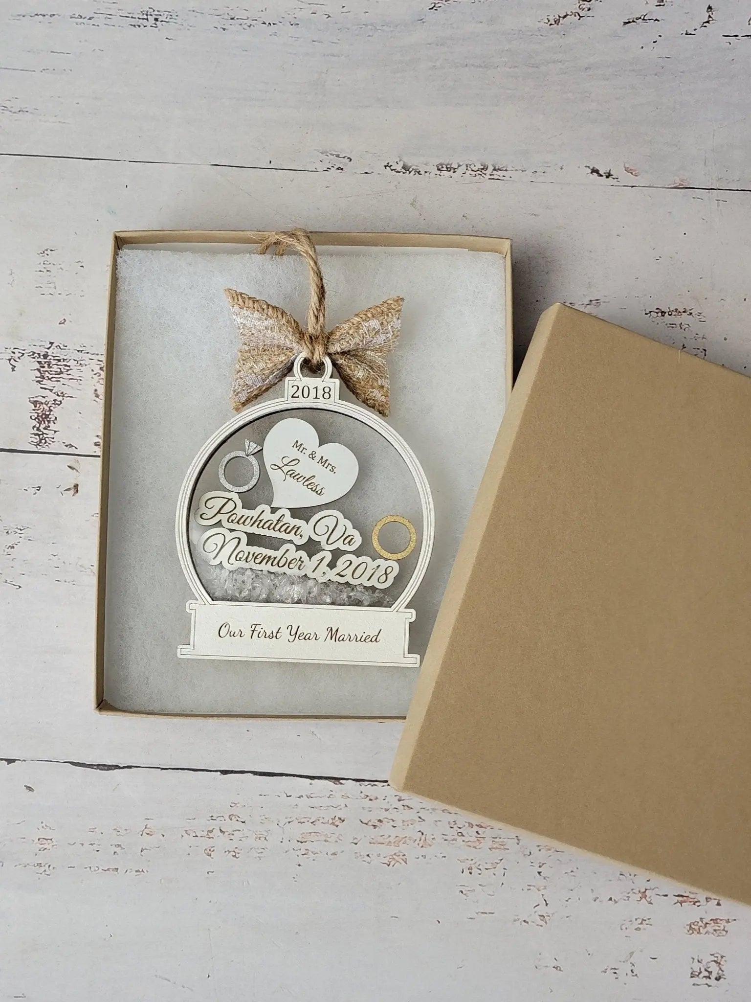 First Christmas Married Ornament EverLee Creations