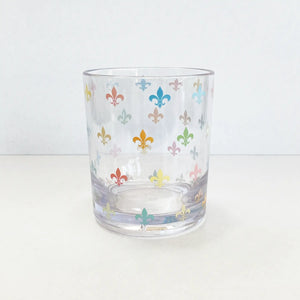 Fleur De Lis Acrylic Drinking Glasses by Nola Tawk, drinkware sets detail photo 2